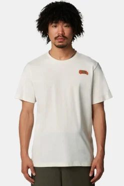 Clearance The North Face T-Shirt M Ss Outdoor Graphic Tee Ecru