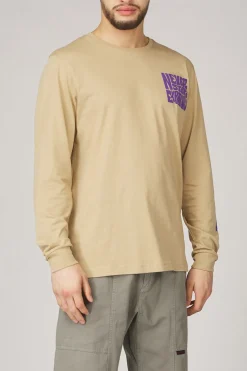 Online The North Face T-Shirt Mountain Play Ls Tee Khaki Stone