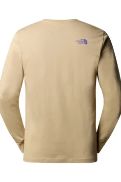 Online The North Face T-Shirt Mountain Play Ls Tee Khaki Stone