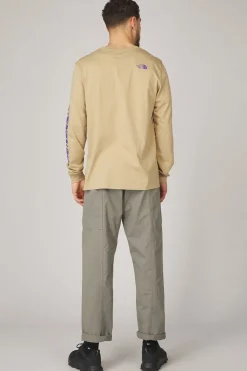 Online The North Face T-Shirt Mountain Play Ls Tee Khaki Stone