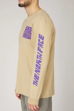 Online The North Face T-Shirt Mountain Play Ls Tee Khaki Stone