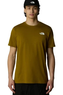 Discount The North Face T-Shirt Redbox Tee Moss Green/Tnf Black
