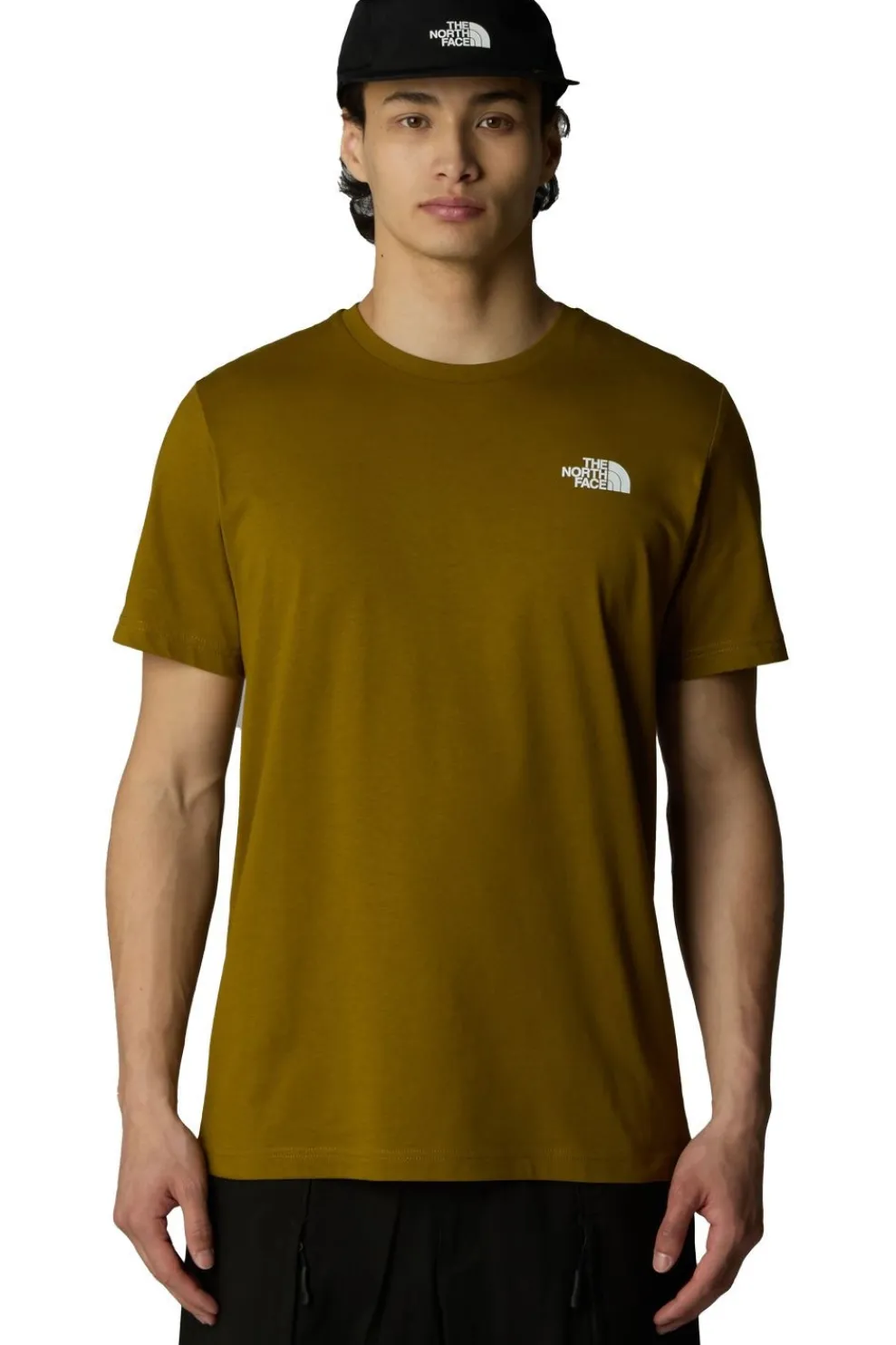 Discount The North Face T-Shirt Redbox Tee Moss Green/Tnf Black