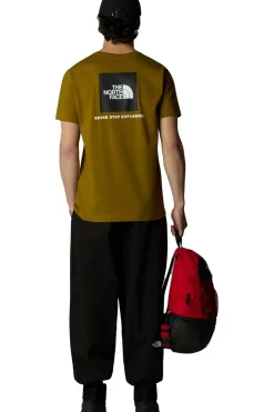 Discount The North Face T-Shirt Redbox Tee Moss Green/Tnf Black