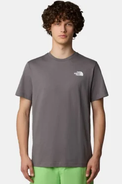 Fashion The North Face T-Shirt Redbox Tee dark grey/mid blue