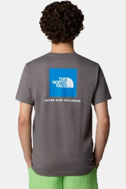 Fashion The North Face T-Shirt Redbox Tee dark grey/mid blue