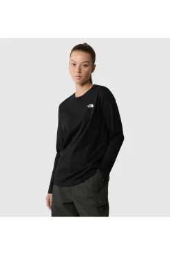 Best The North Face T-Shirt W L/S Simple Dome Tee Tnf Black
