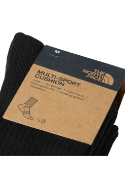 Discount The North Face WandeLsokken Multi Sport Cush Crew Sock 3P Tnf Black