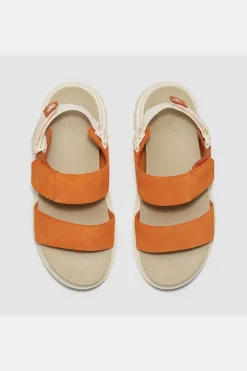 Fashion Timberland Sandalen Greyfield Backstrap Sandal Medium Orange Suede