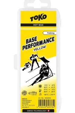 Clearance Toko Onderhoud Base Performance Hot Wax Yellow 120g No colour / Transparent
