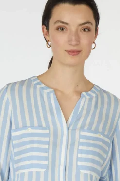 Best Tom Tailor Blouse 1016190 Light Blue/Stripes