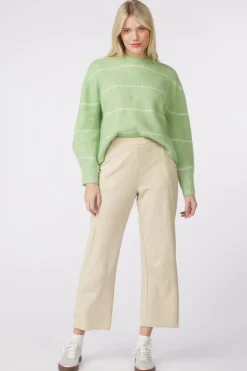 Outlet Tom Tailor Broek 1045424 white/green