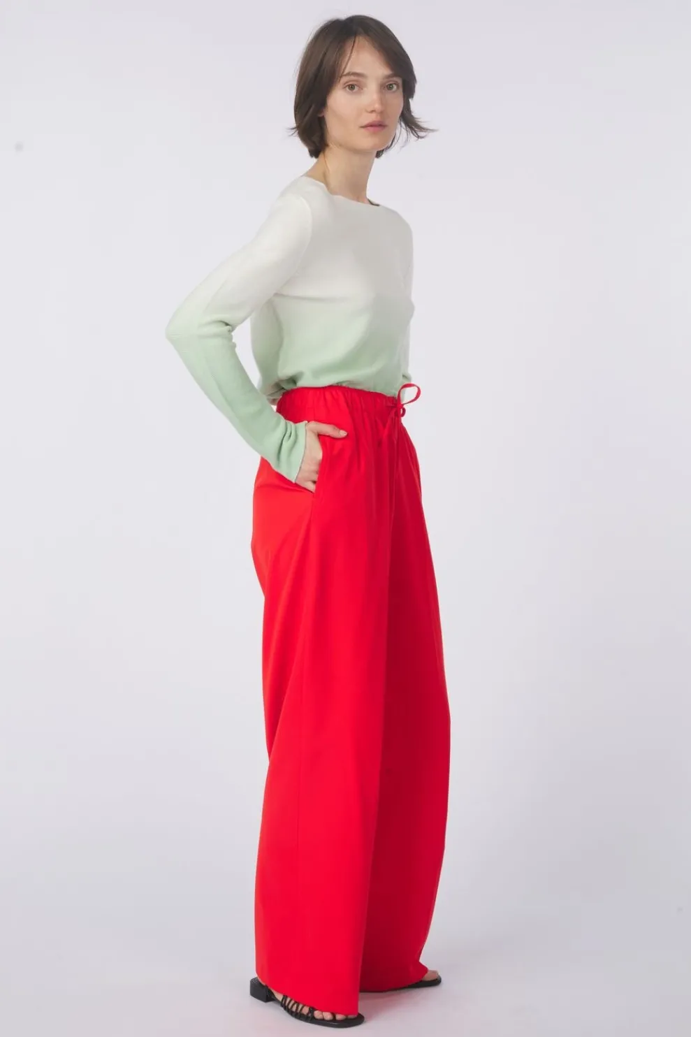 Broek Wide Leg Pants-Tom Tailor Sale