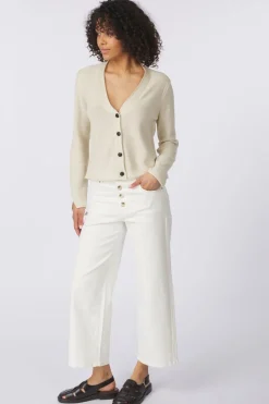 Best Tom Tailor Cardigan Knit Cardigan With Lurex Whisper White