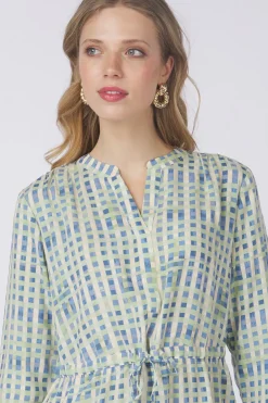 Outlet Tom Tailor Jurk 1045304 light blue/light green