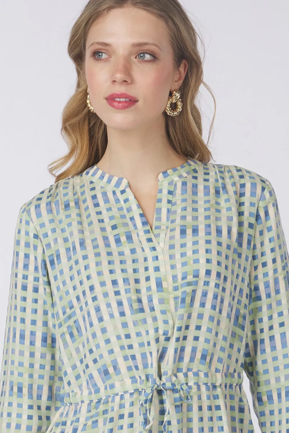 Outlet Tom Tailor Jurk 1045304 light blue/light green