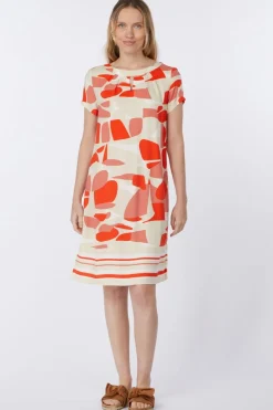 Jurk Print Mix Dress-Tom Tailor Clearance