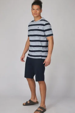 Discount Tom Tailor Short 1040229 White Multicolor Leaf Design