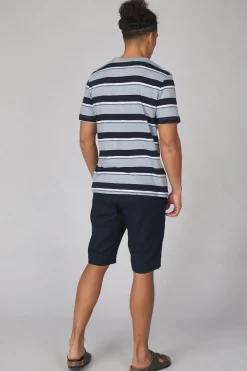 Discount Tom Tailor Short 1040229 White Multicolor Leaf Design