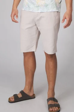 Discount Tom Tailor Short 1040229 White Multicolor Leaf Design