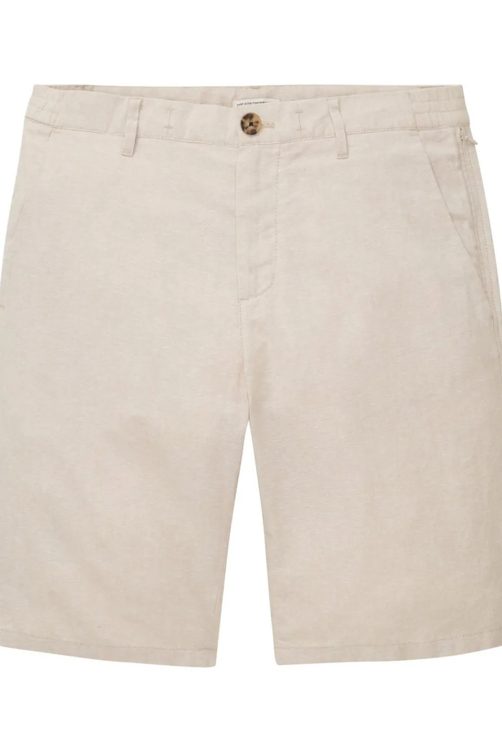 Discount Tom Tailor Short 1040229 White Multicolor Leaf Design