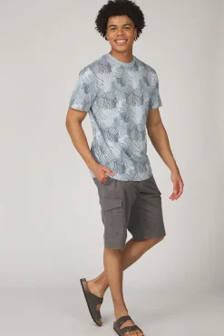 Best Tom Tailor Short 1040226 Grey Structure Print