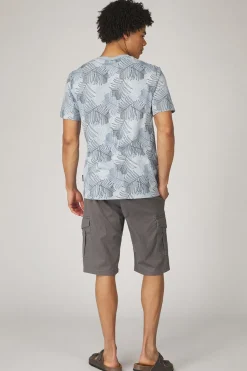 Best Tom Tailor Short 1040226 Grey Structure Print