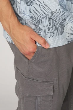 Best Tom Tailor Short 1040226 Grey Structure Print