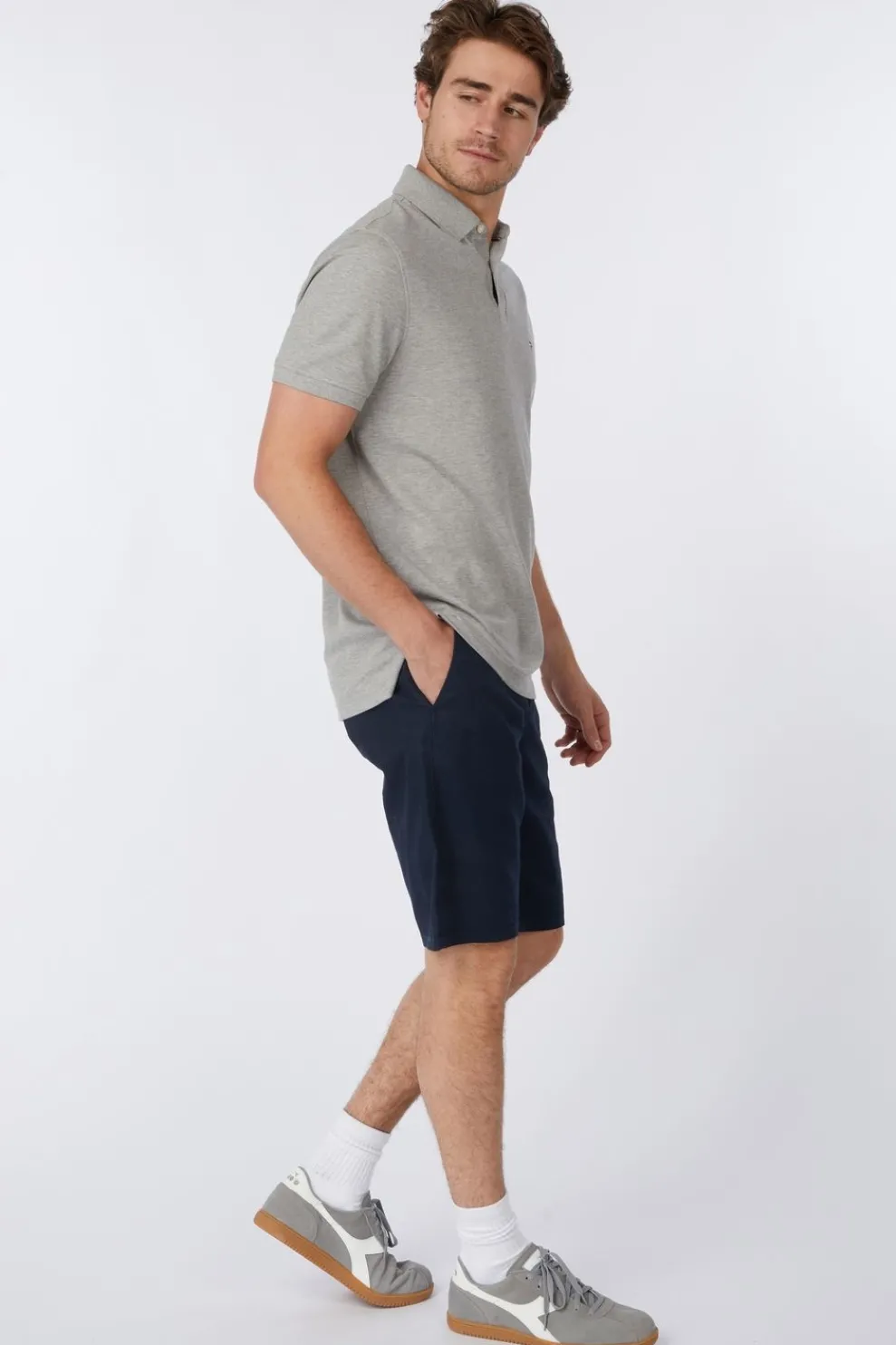 Online Tom Tailor Short 1044712 Light Grey Heather