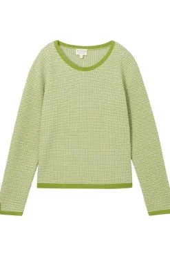 Trui Knit Cotton Structure Pullover-Tom Tailor Discount