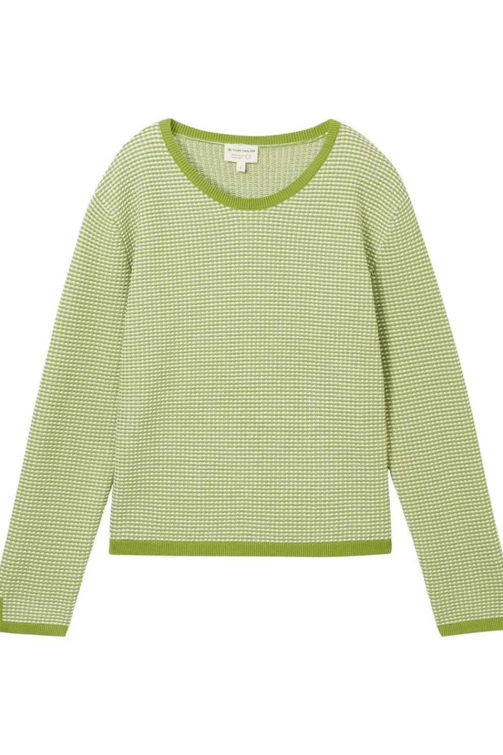 Trui Knit Cotton Structure Pullover-Tom Tailor Discount