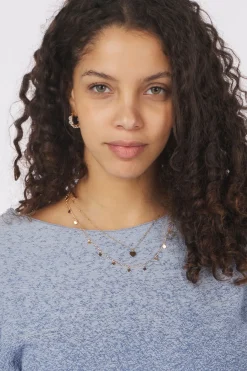 Clearance Tom Tailor Trui Knit Degrade Boatneck Navy Blue