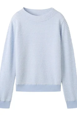 Trui Knit Feather Yarn Pullover-Tom Tailor Online