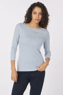 Outlet Tom Tailor T-Shirt 1045535 white/light blue