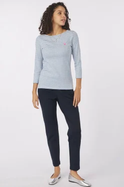 Outlet Tom Tailor T-Shirt 1045535 white/light blue