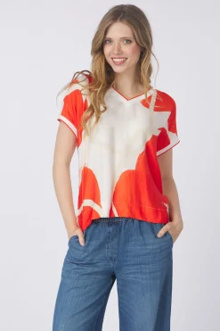 T-Shirt T-Shirt Sateen Fabric Mix-Tom Tailor Best