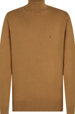 Outlet Tommy Hilfiger Coltrui Pima Org Ctn Cashmere Roll Neck Mid Blue (Jeans)