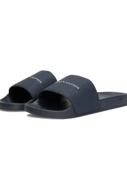 New Tommy Hilfiger Slippers Hilifger Nyc Pool Slide Blue