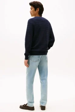 Trui Stripe Structure C Nk-Tommy Hilfiger Sale