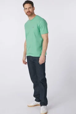 Online Tommy Hilfiger T-Shirt Ess Seasonal Reg Fit Solid Denim / Jeans/Dark Blue (Jeans)