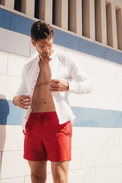 Best Tommy Hilfiger Zwemshort Medium Drawstring White