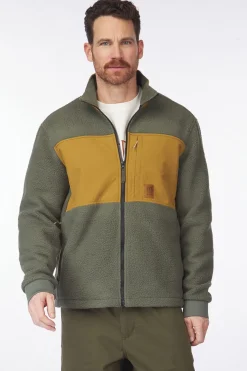 Online Topo Designs Fleece Summit Rise Beetle / Dark Khaki