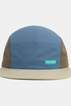 Outlet Topo Designs Pet Nylon Camp Hat Stone Blue Block