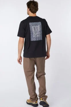 Clearance Topo Designs T-Shirt Topo Dry Lake Tee S/S M Black