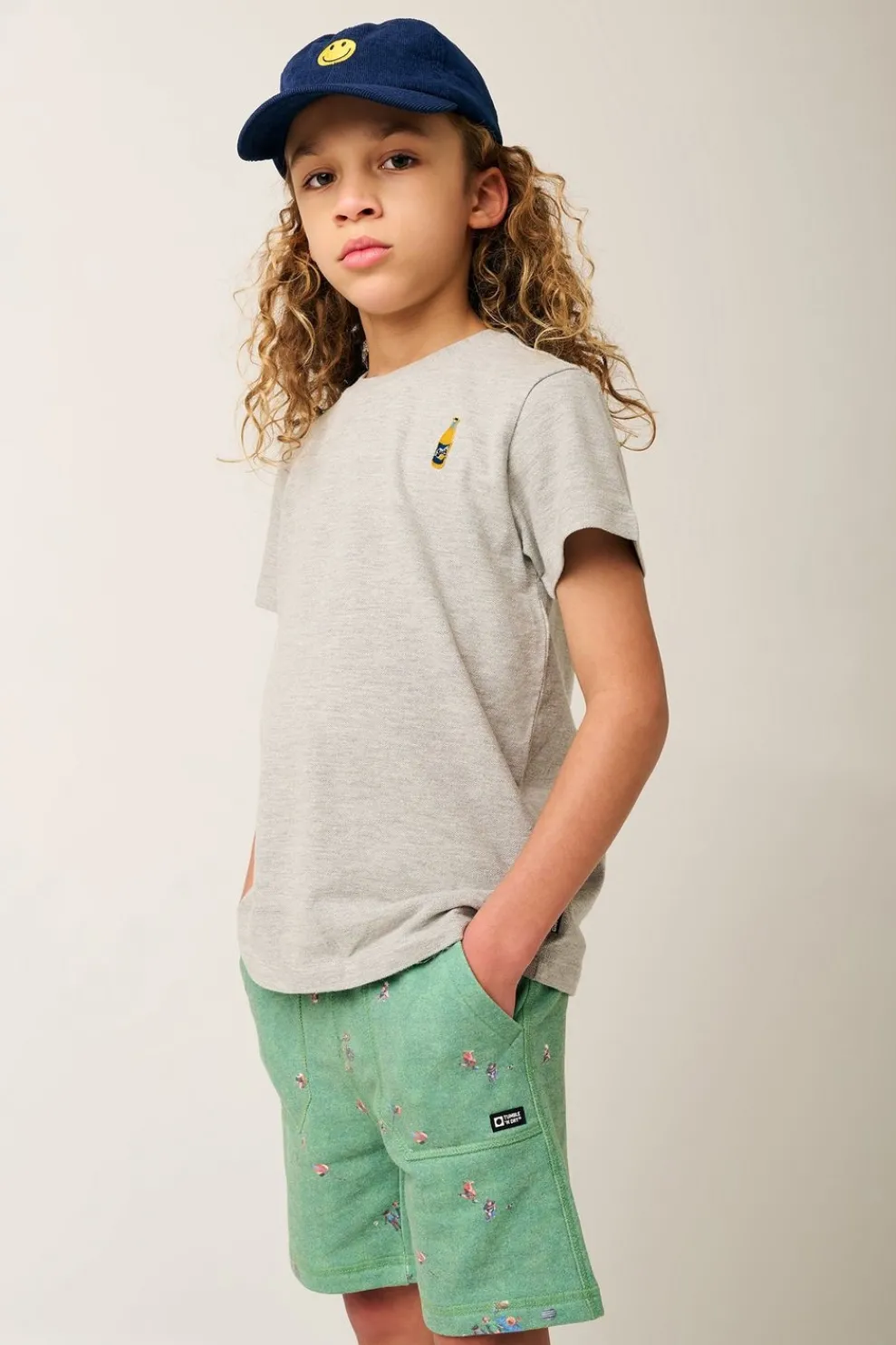 Fashion Tumble 'n Dry Pet Corduroy Smiley Cap Peacoat