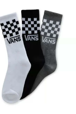 Sokken Drop V Classic Check Crew Sock White/Black/Heather-Vans New
