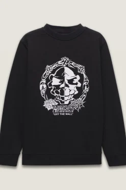 Sale Vans Trui Mister Sinister Boys Loose Crew Black