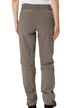 Sale Vaude Afritsbroek Women'S Farley Stretch Capri T-Zip III Coconut