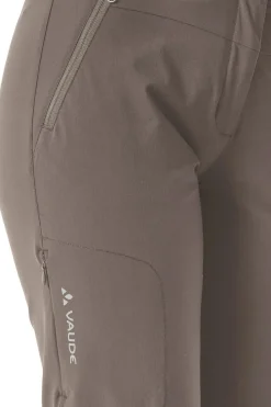 Sale Vaude Afritsbroek Women'S Farley Stretch Capri T-Zip III Coconut