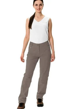 Sale Vaude Afritsbroek Women'S Farley Stretch Capri T-Zip III Coconut
